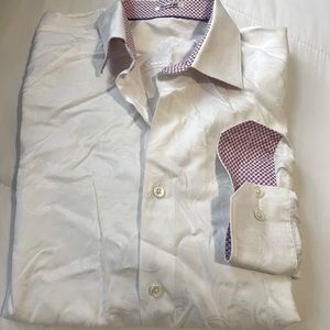 Bugatchi long sleeve button down dress shirt - shaped fit